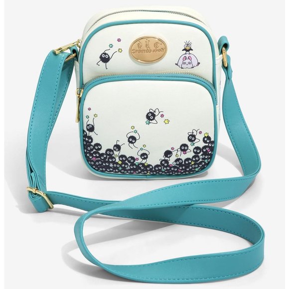 Studio Ghibli Spirited Away Crossbody Bag Soot Sprites No Face Purse - Picture 1 of 9